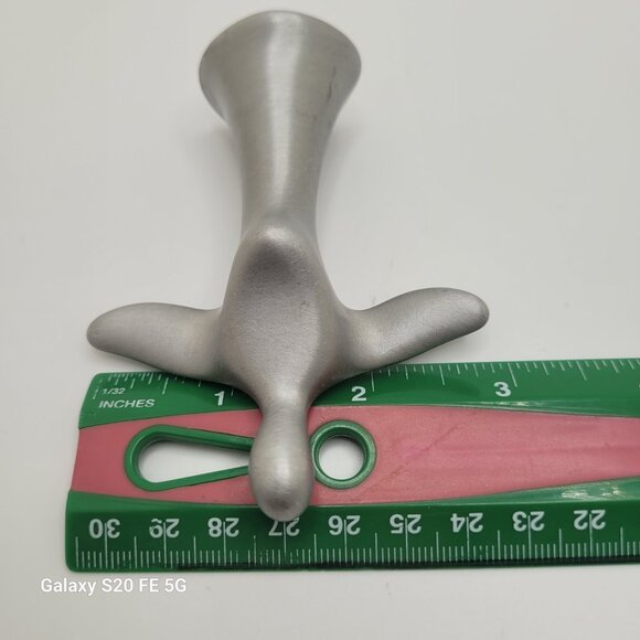 Hoselton Signed Aluminum Angel Sculpture Vintage Figurine Canada MCM 1964 - Picture 8 of 8